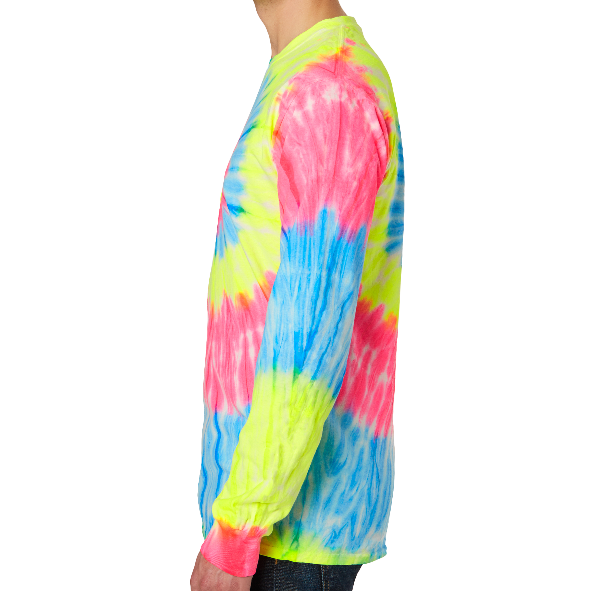 Port & Company PC147LS Tie-Dye Long Sleeve Tee - Kelly - M