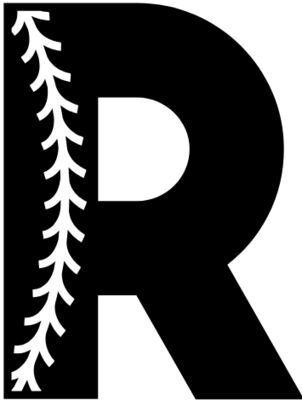 Baseball Alphabet R left