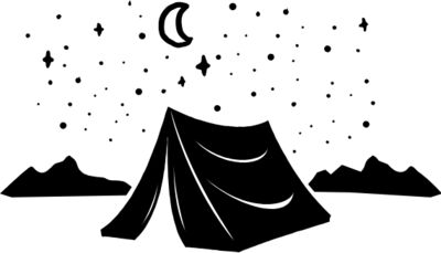 tent night sky