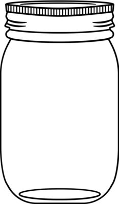 mason jars B  1 