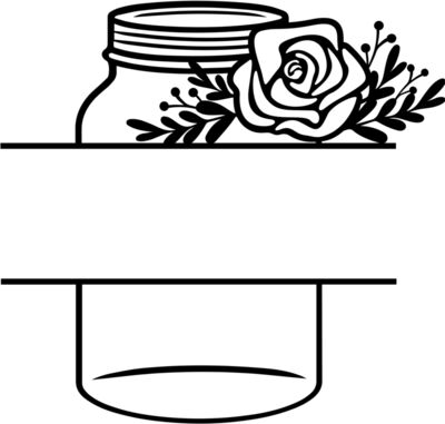 floral mason jars  3 