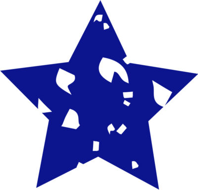 blue distressed star
