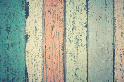 Colored wood wall