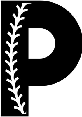 Baseball Alphabet P right