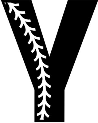 Baseball Alphabet Y left