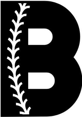 Baseball Alphabet B right