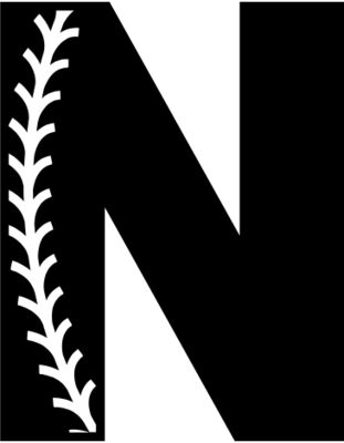 Baseball Alphabet N right