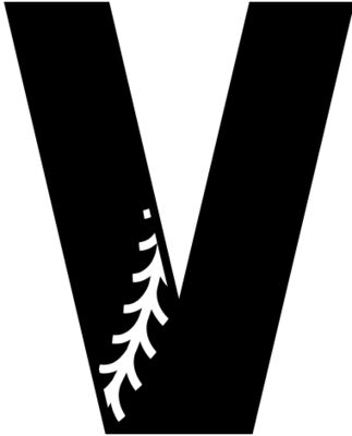 Baseball Alphabet V left