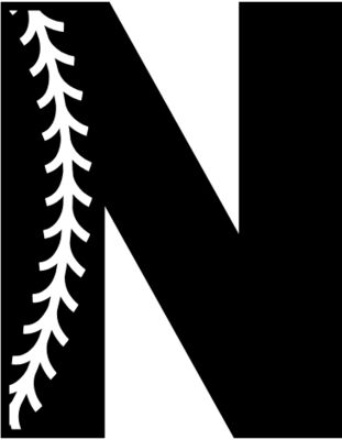 Baseball Alphabet N left