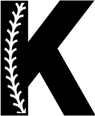 Baseball Alphabet K right