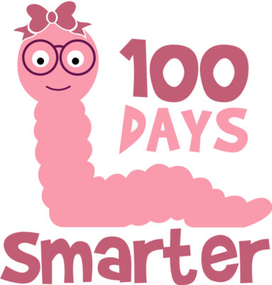100 Days Smarter Svg Girl