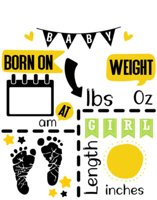 baby feet chart no boxes am girl