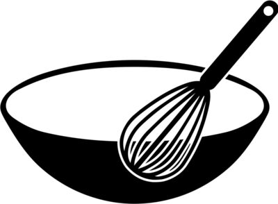 whisk and bowl